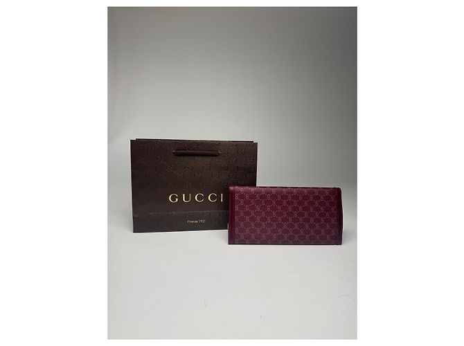 Vintage Gucci Leder-ID-Halter lila - Ansicht 10