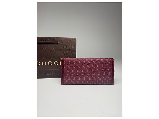 Vintage Gucci Leder-ID-Halter lila - Ansicht 2
