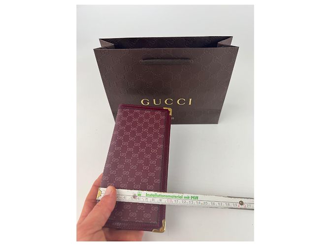 Vintage Gucci Leder-ID-Halter lila - Ansicht 3