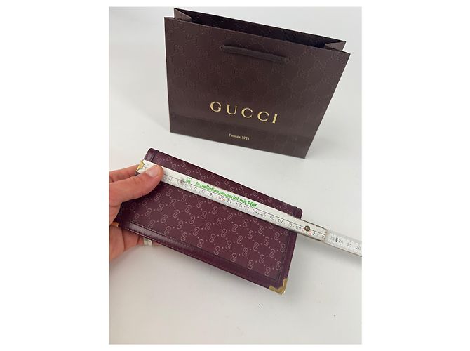 Vintage Gucci Leder-ID-Halter lila - Ansicht 4