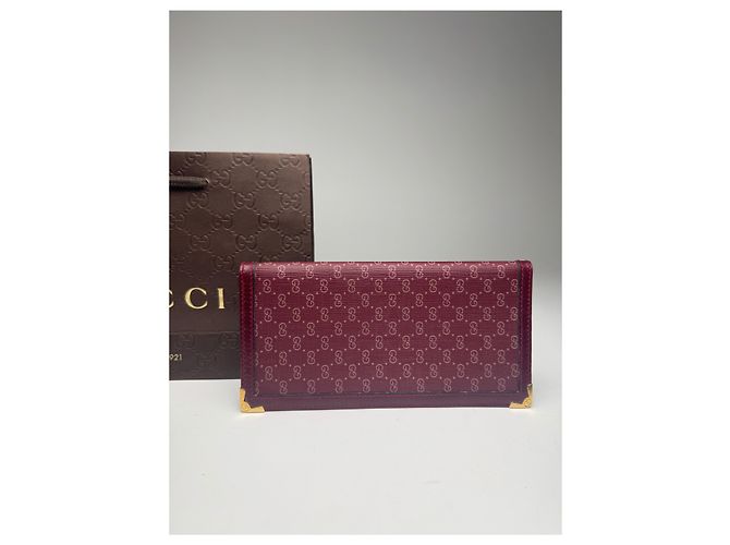 Vintage Gucci Leder-ID-Halter lila - Ansicht 5