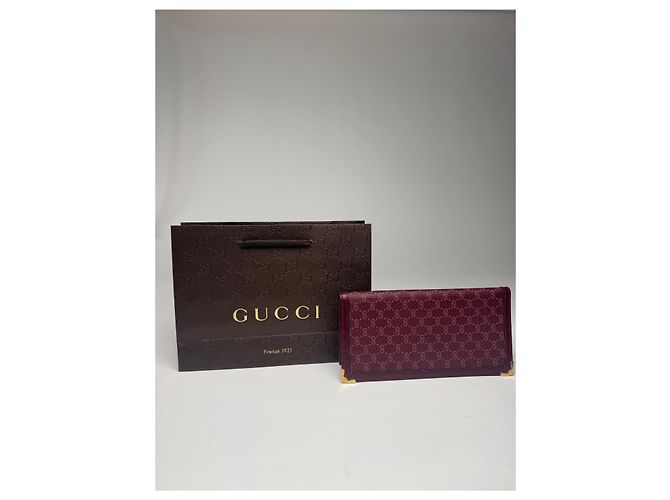 Vintage Gucci Leder-ID-Halter lila - Ansicht 8