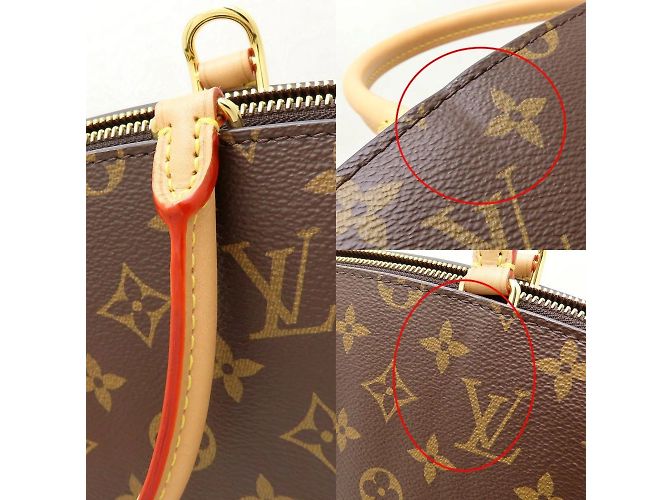 Borsa Louis Vuitton Monogram Grand Palais MM Marrone Monogramma - vista 4
