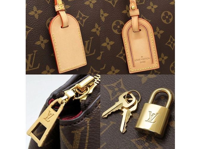 Borsa Louis Vuitton Monogram Grand Palais MM Marrone Monogramma - vista 5