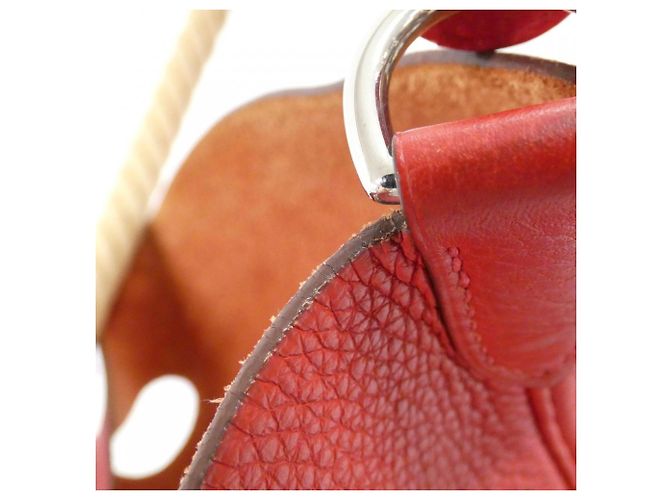 Hermès Borsa a Spalla Hermes Majoire GM 044729CK Rosso - vista 6
