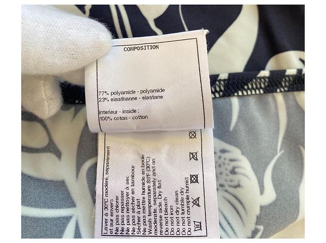Chanel 2021 Coco Beach Badeanzug Schwarz Weiß Einteiler FR 40 - Ansicht 8