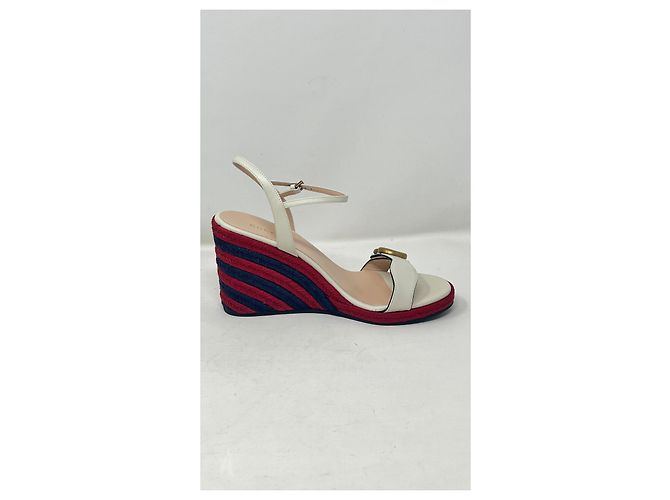 Espadrillas Gucci Marmont GG Senape Pelle - vista 10
