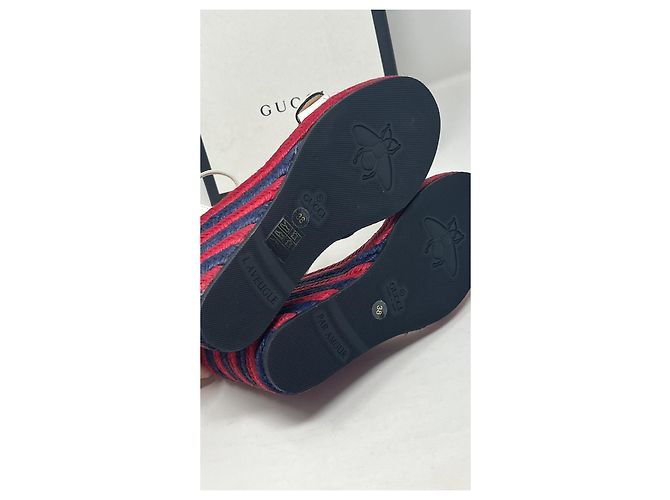 Espadrillas Gucci Marmont GG Senape Pelle - vista 11