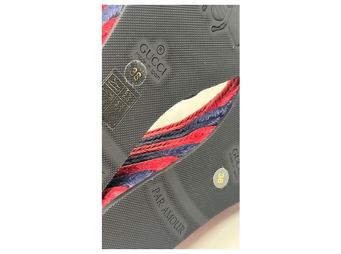 Espadrillas Gucci Marmont GG Senape Pelle - vista 12