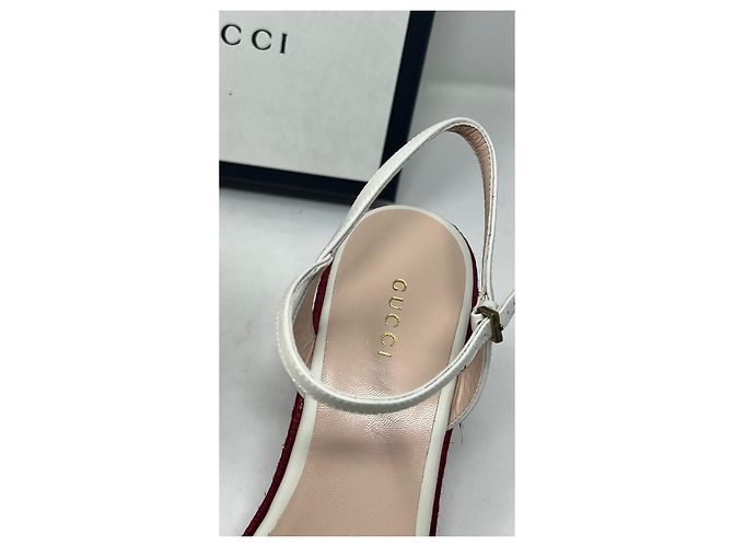 Espadrillas Gucci Marmont GG Senape Pelle - vista 6