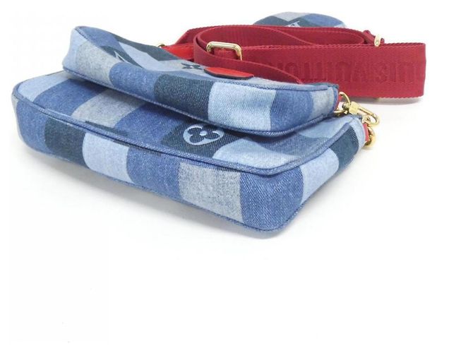 Louis Vuitton Multi Pochette Accessori Blu - vista 4