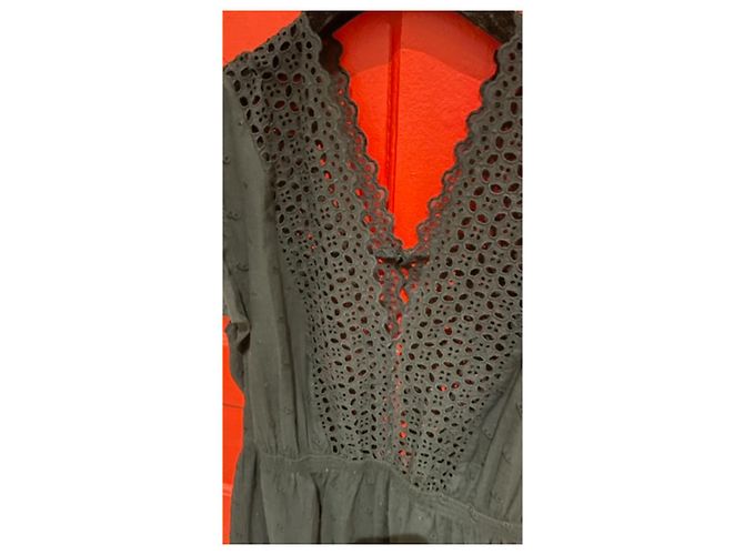 Mono corto Isabel Marant Etoile Tadeo negro de algodón - vista 2