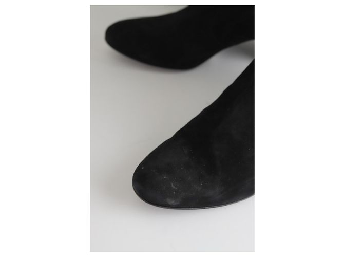 Bruno Magli Schwarze Wildlederstiefel - Ansicht 4