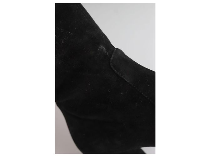 Bruno Magli Schwarze Wildlederstiefel - Ansicht 5