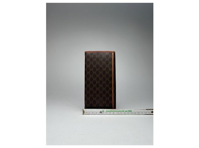 Céline Vintage Celine Paris Leather ID Holder Brown - view 6
