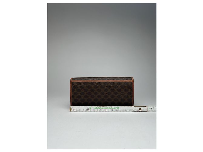 Céline Vintage Celine Paris Leather ID Holder Brown - view 7