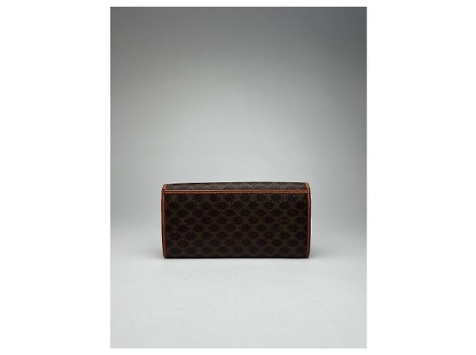 Céline Vintage Celine Paris Leather ID Holder Brown - view 8