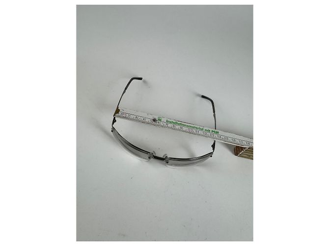 Vintage Gucci Stahl Sonnenbrille Silber - Ansicht 11