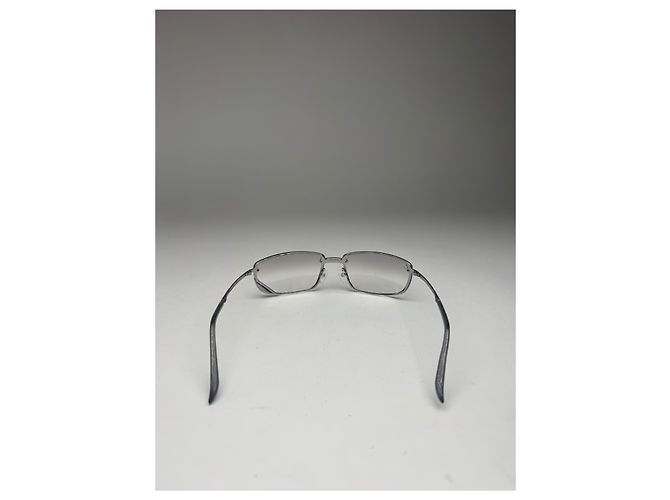 Vintage Gucci Stahl Sonnenbrille Silber - Ansicht 13