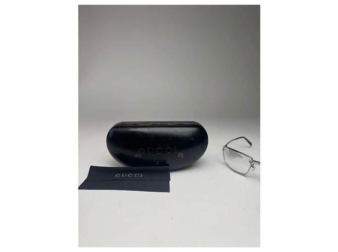 Vintage Gucci Stahl Sonnenbrille Silber - Ansicht 14