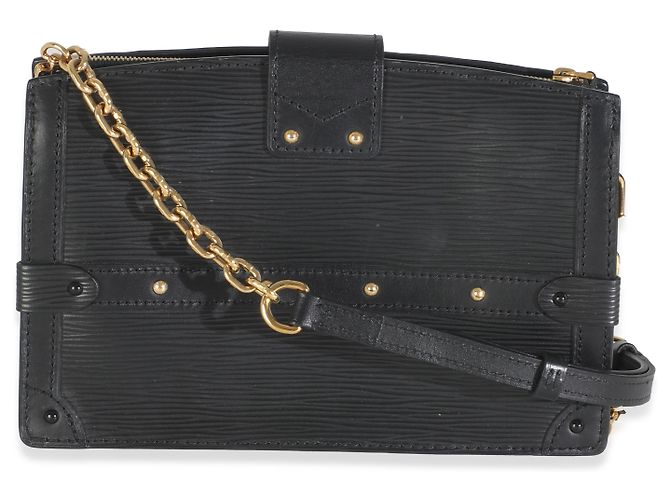 Clutch in pelle Epi nera Louis Vuitton Nero - vista 2