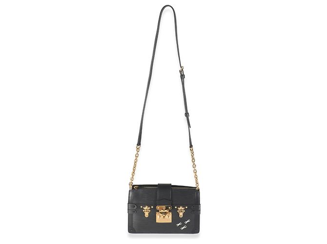 Clutch in pelle Epi nera Louis Vuitton Nero - vista 3