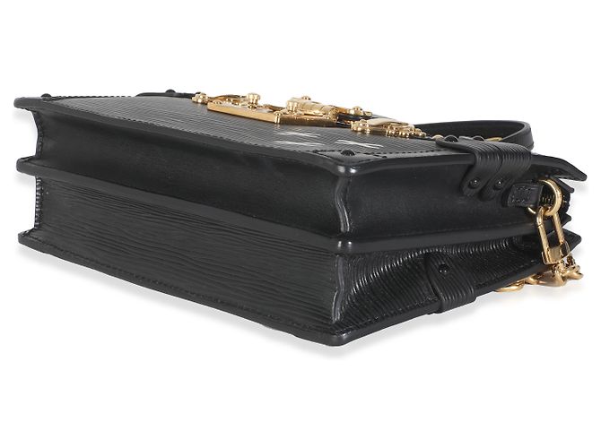 Clutch in pelle Epi nera Louis Vuitton Nero - vista 4