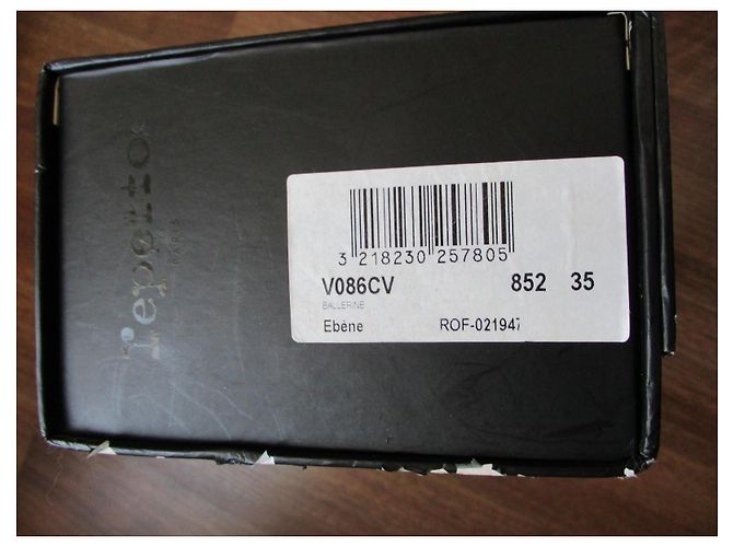 Repetto Bailarinas 'Cenicienta' en ante ébano, talla 35. Marrón oscuro - vista 6