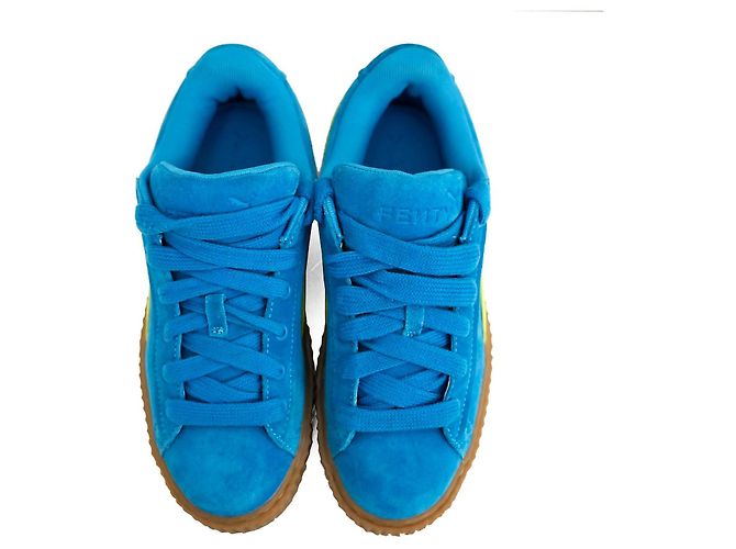 Fenty x Puma Wildlederschuhe Creeper Phatty in Blau Größe 39 Gelb - Ansicht 2