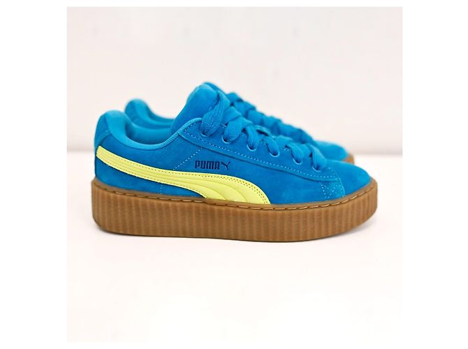 Fenty x Puma Wildlederschuhe Creeper Phatty in Blau Größe 39 Gelb - Ansicht 4
