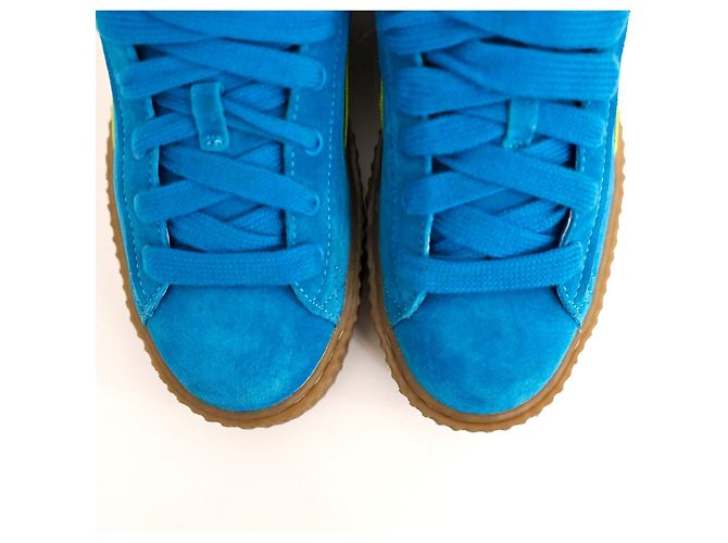 Fenty x Puma Wildlederschuhe Creeper Phatty in Blau Größe 39 Gelb - Ansicht 6