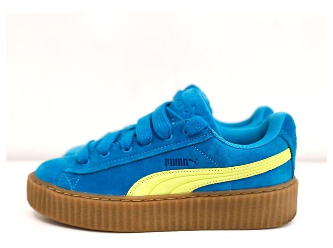Fenty x Puma Wildlederschuhe Creeper Phatty in Blau Größe 39 Gelb - Ansicht 8