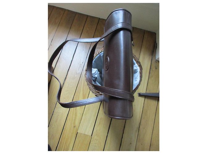 Gucci Borsa a mano in pelle liscia marrone. - vista 8