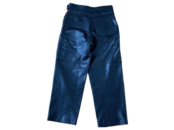 Pantalones Dior de cuero negro - vista 2