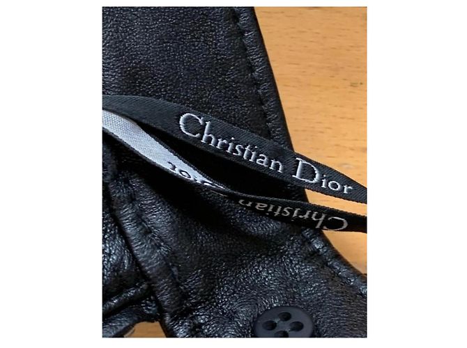 Pantalones Dior de cuero negro - vista 7