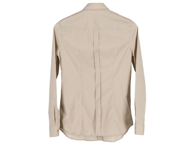Camicia con bottoni Burberry in cotone beige - vista 2