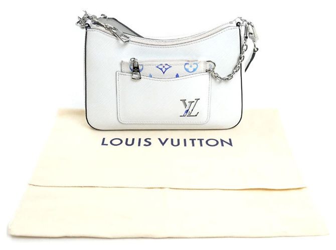 Bolso de Hombro 2 en 1 Louis Vuitton Marel Blanco - vista 10