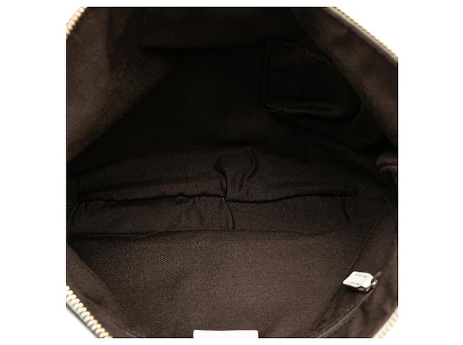 Borsa a tracolla Gucci Abbey in tela GG beige con anello a D - vista 4