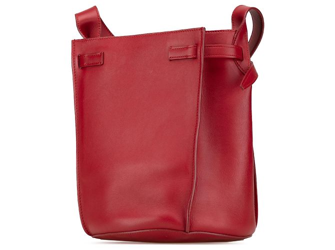 Big Bag Céline Borsa a secchiello incrociata in pelle rossa Celine Rosso - vista 2