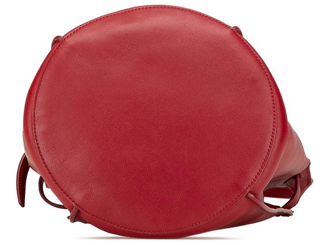 Big Bag Céline Borsa a secchiello incrociata in pelle rossa Celine Rosso - vista 3