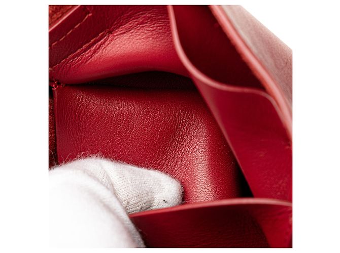 Big Bag Céline Borsa a secchiello incrociata in pelle rossa Celine Rosso - vista 6