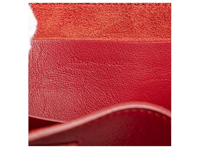 Big Bag Céline Borsa a secchiello incrociata in pelle rossa Celine Rosso - vista 7