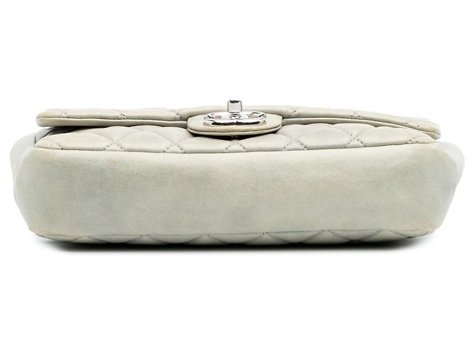 Coco rain Chanel Grau Mittel Gequiltetes Lammleder Coco Regen Klappe Braun - Ansicht 3