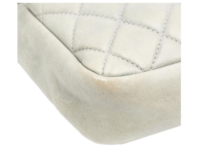 Coco rain Chanel Grau Mittel Gequiltetes Lammleder Coco Regen Klappe Braun - Ansicht 7
