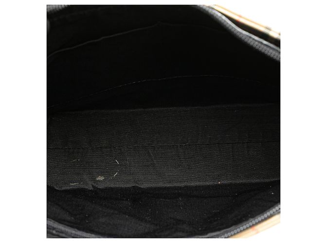 Burberry Beige Haymarket Check Canvas Handbag - view 4