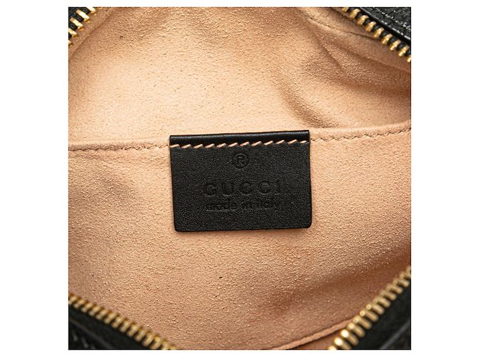 Gucci Mini Borsa a Tracolla Ophidia in Suede Rosso con Banda Web - vista 5