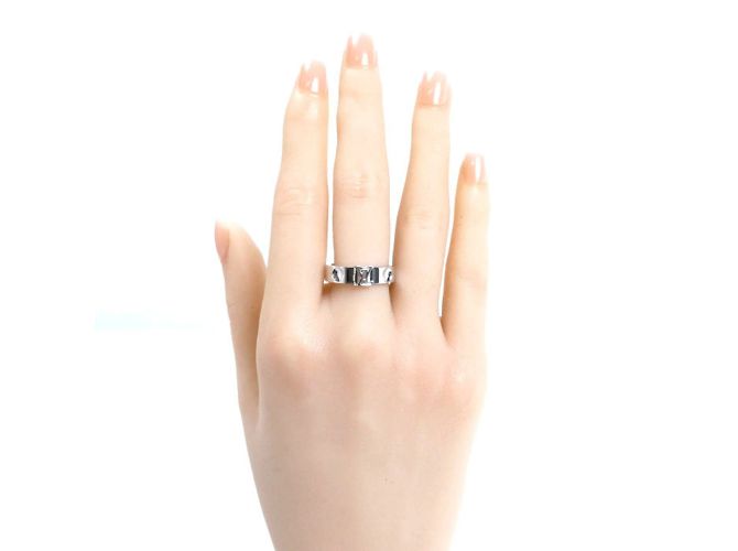 Anello Berg Empreinte in oro bianco 18K Louis Vuitton - vista 7