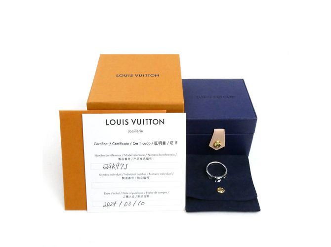 Anello Berg Empreinte in oro bianco 18K Louis Vuitton - vista 8