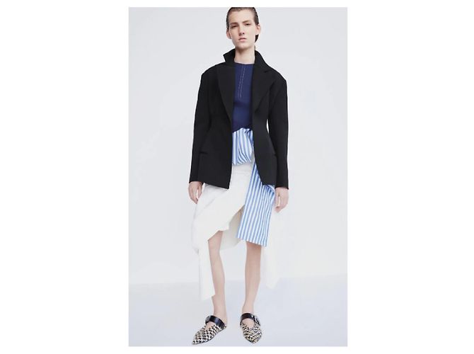 Céline 2016 Smokingjacke FR42 Schwarz Ohne Knöpfe Voluminöse Jacke UK14 US12 Celine - Ansicht 5