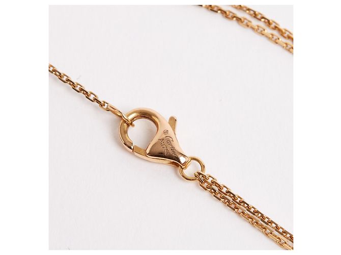 Collana Cartier Trinity mini modello Grigio Giallo Oro Rosa Trinity Necklace TPM D'oro - vista 4
